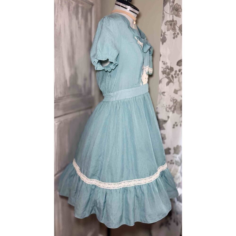 Axes Femme Lot Aqua Ribbon Tie Bouquet Dress Jfashion Himekaji Cottagecore 3 pcs - Picture 9 of 16